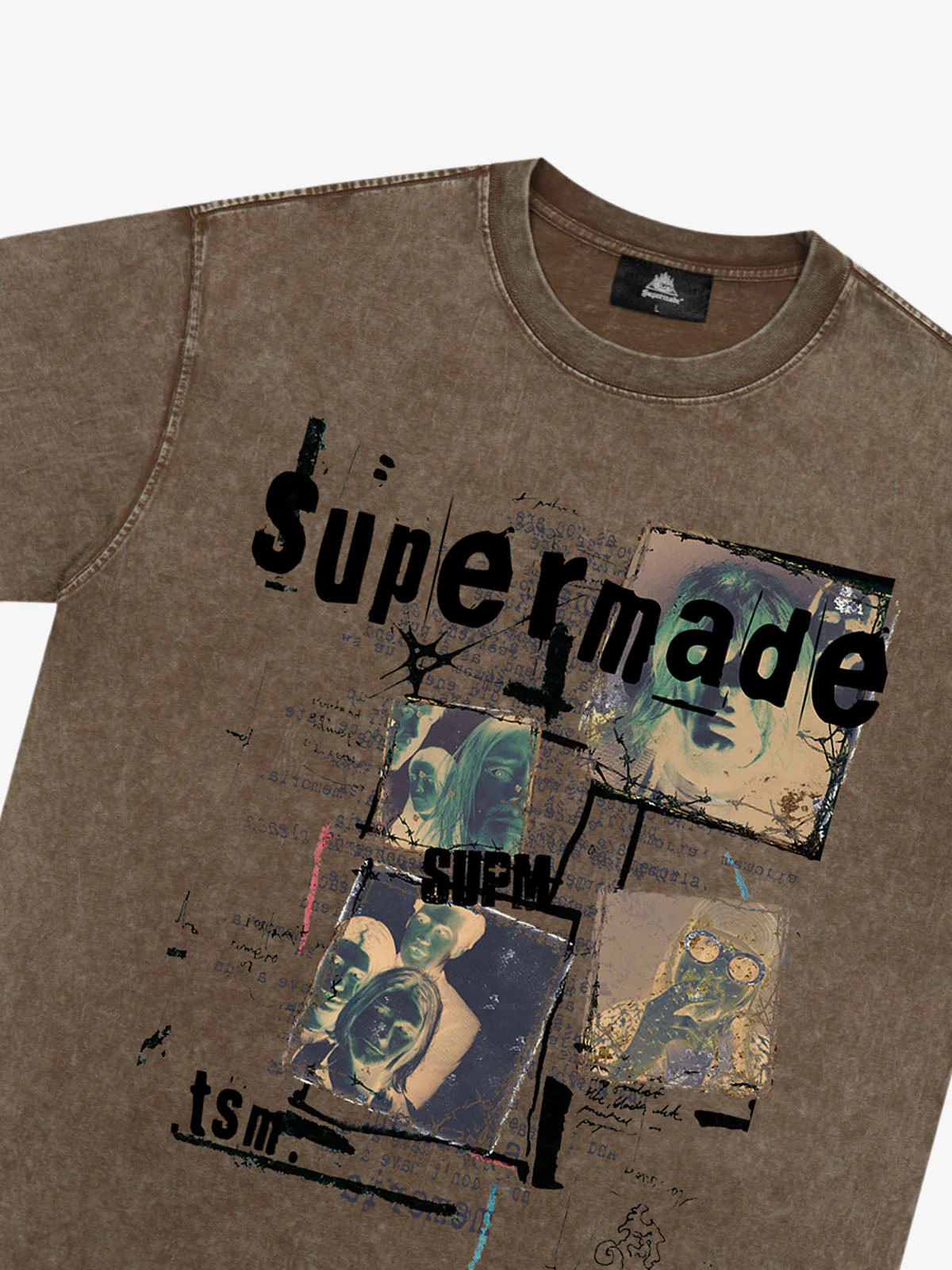 Washed Vintage Collage Graphic T-Shirt - Image 10