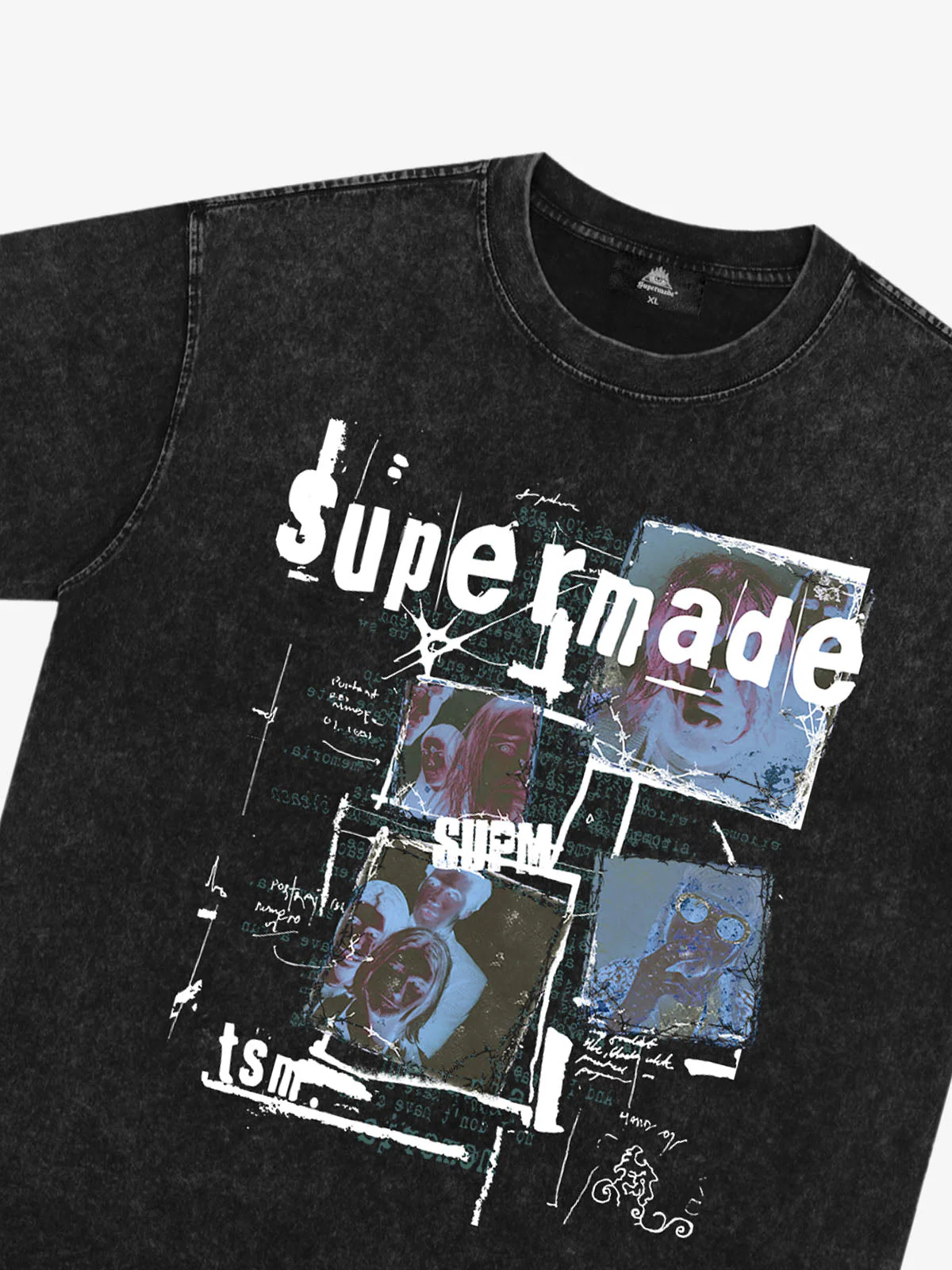 Washed Vintage Collage Graphic T-Shirt - Image 14