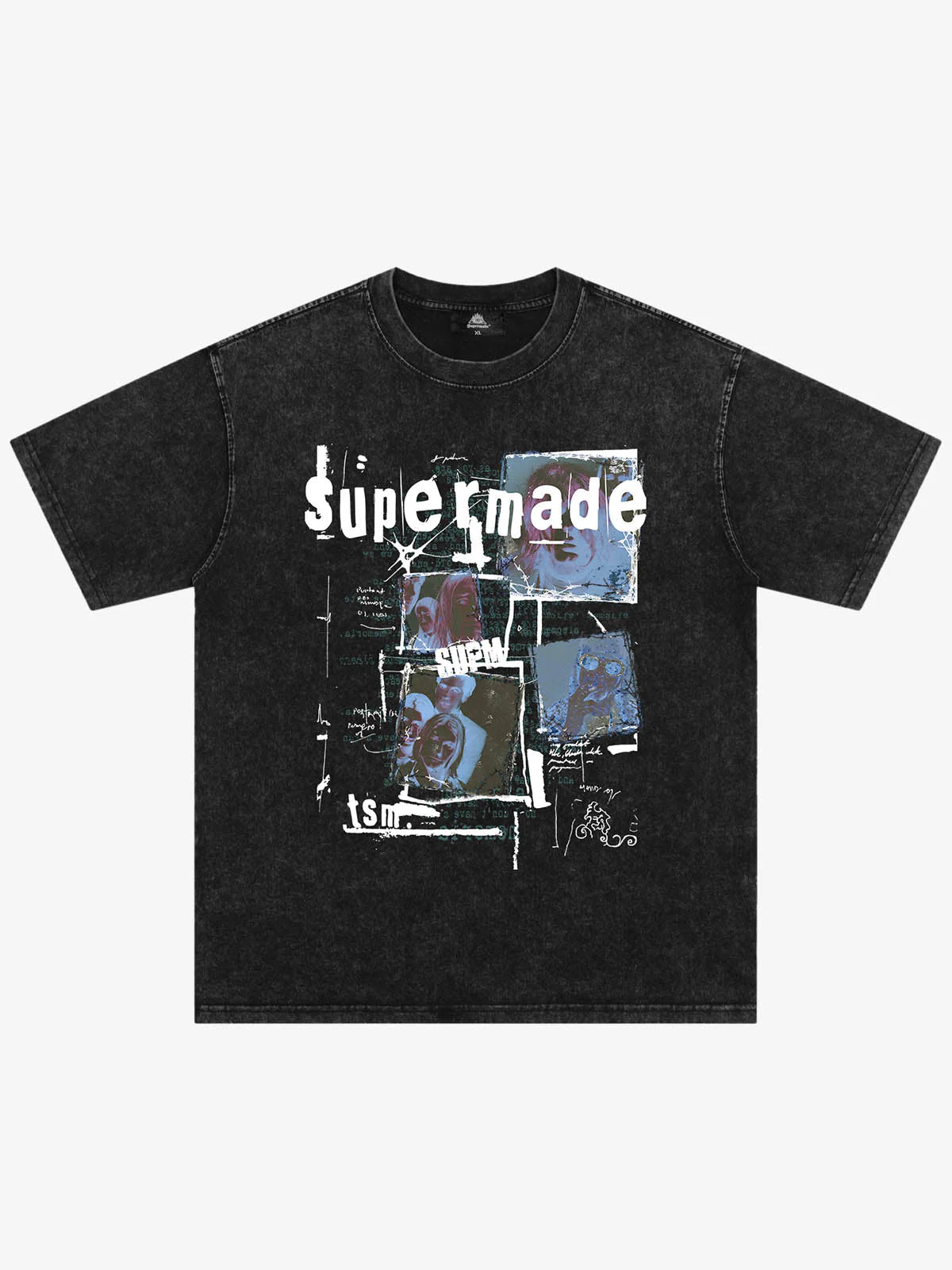 Washed Vintage Collage Graphic T-Shirt - Image 3