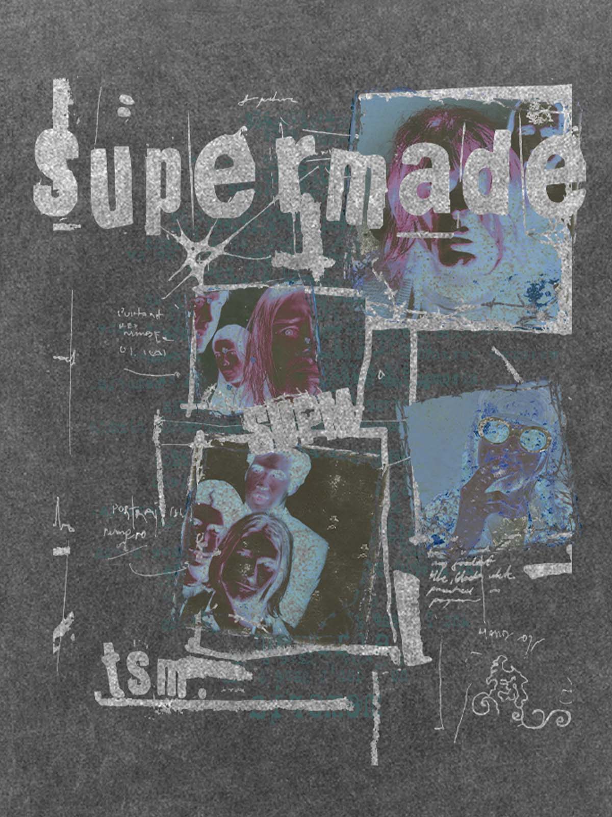 Washed Vintage Collage Graphic T-Shirt - Image 7
