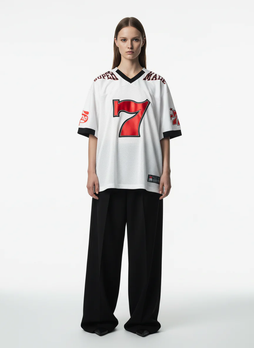 Original "SUPER 7" V-Neck Jersey T-SHIRT - 2400 - Image 3
