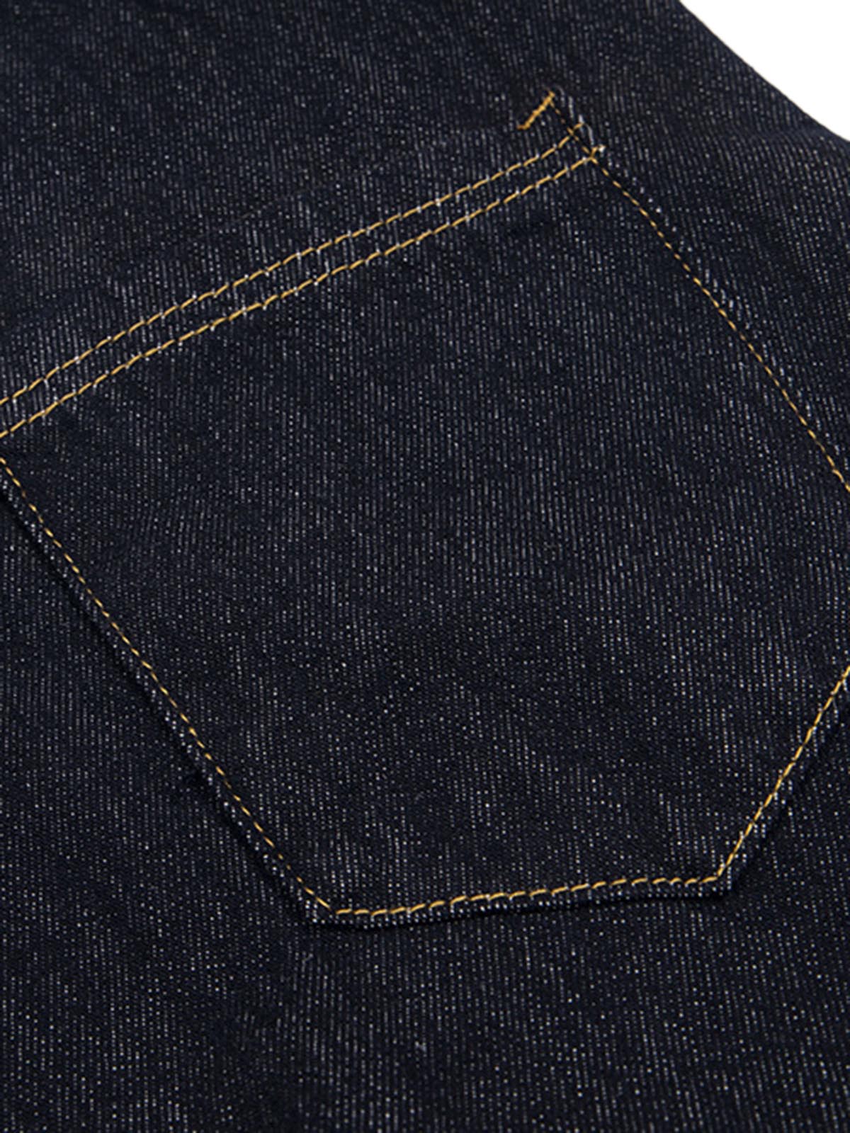Washed Plaid Belt Barrel Jeans - Image 7