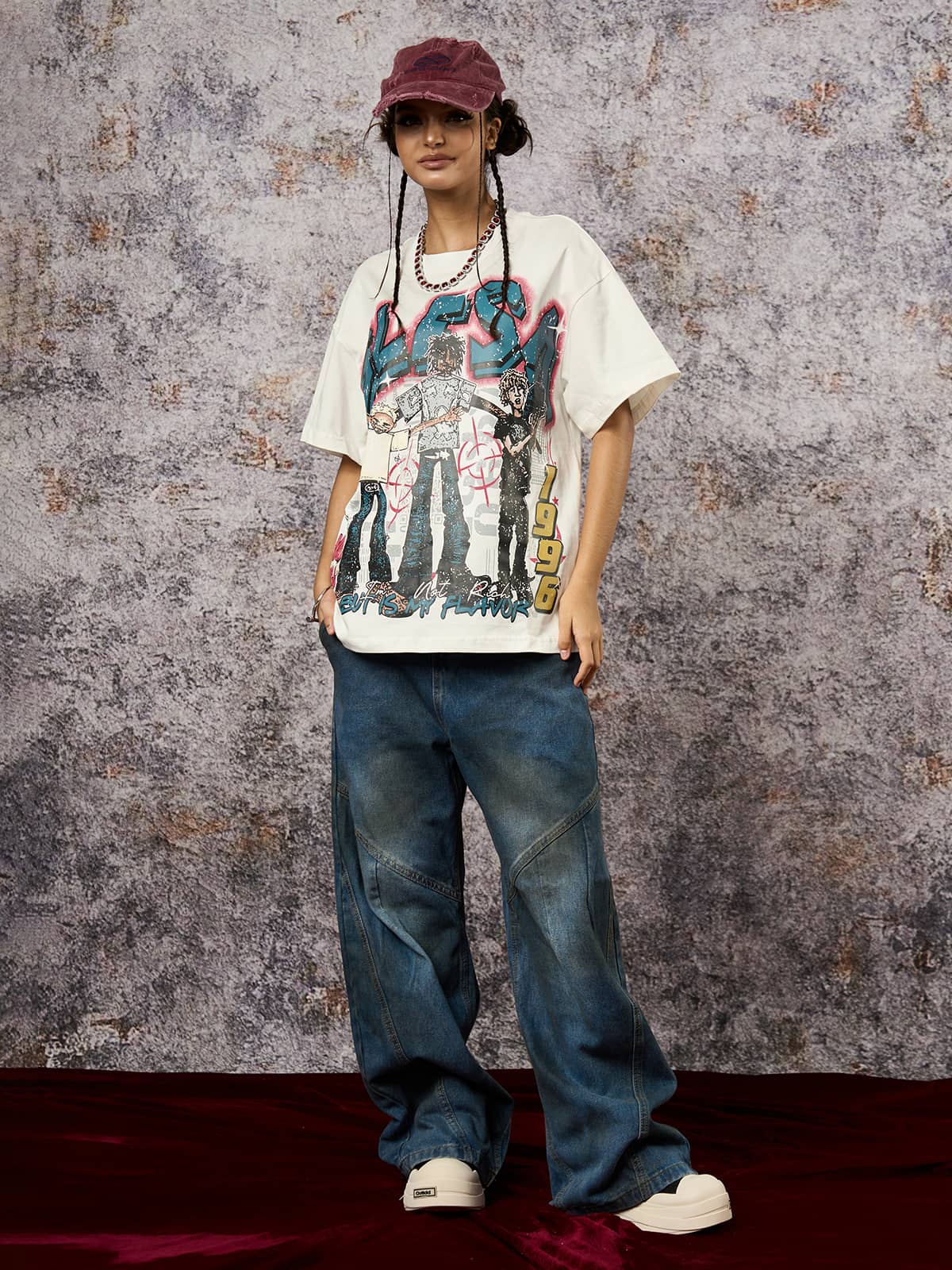 Dirty Dye Baggy Barrel Jeans - Image 6