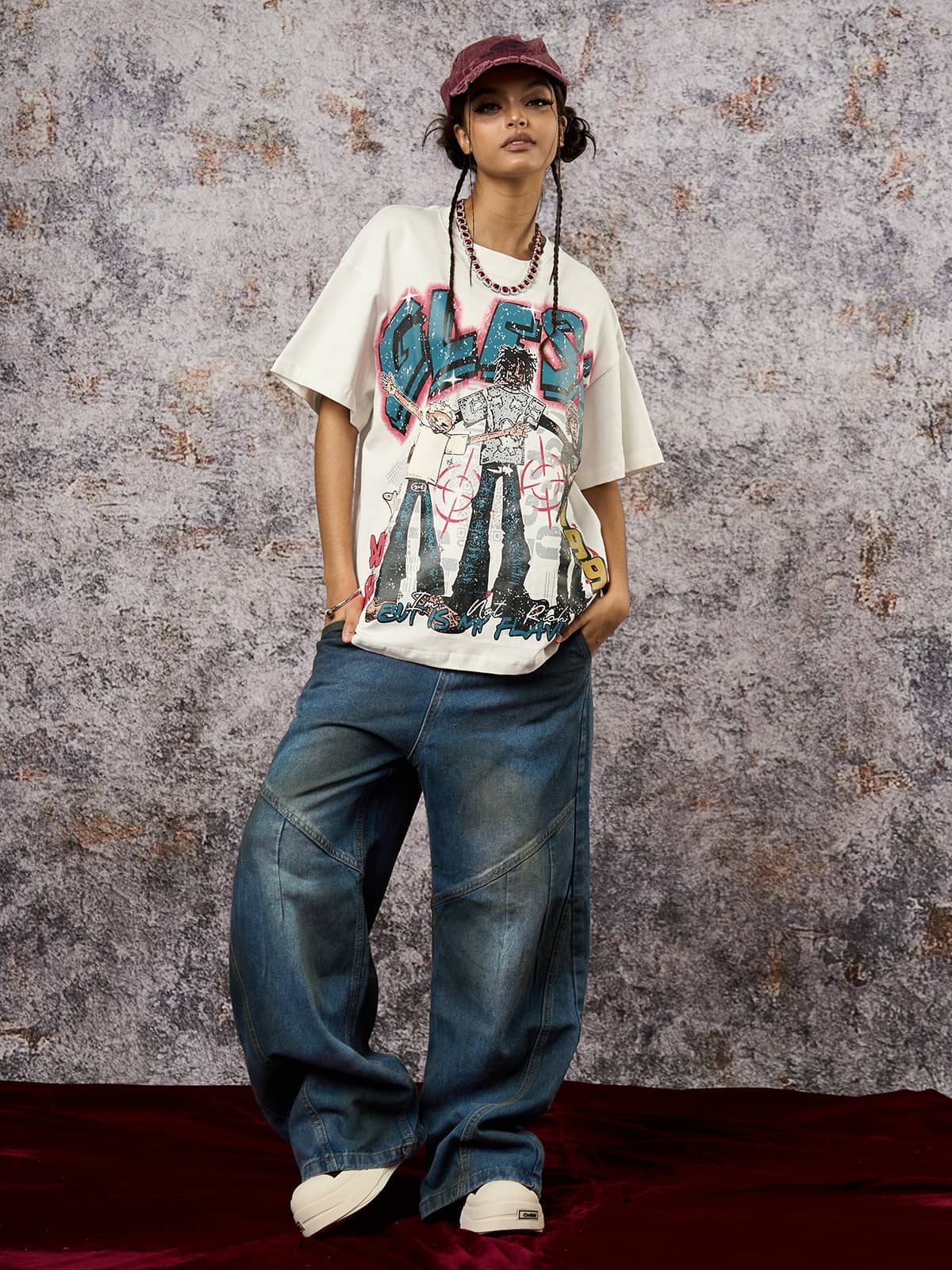 Dirty Dye Baggy Barrel Jeans - Image 7