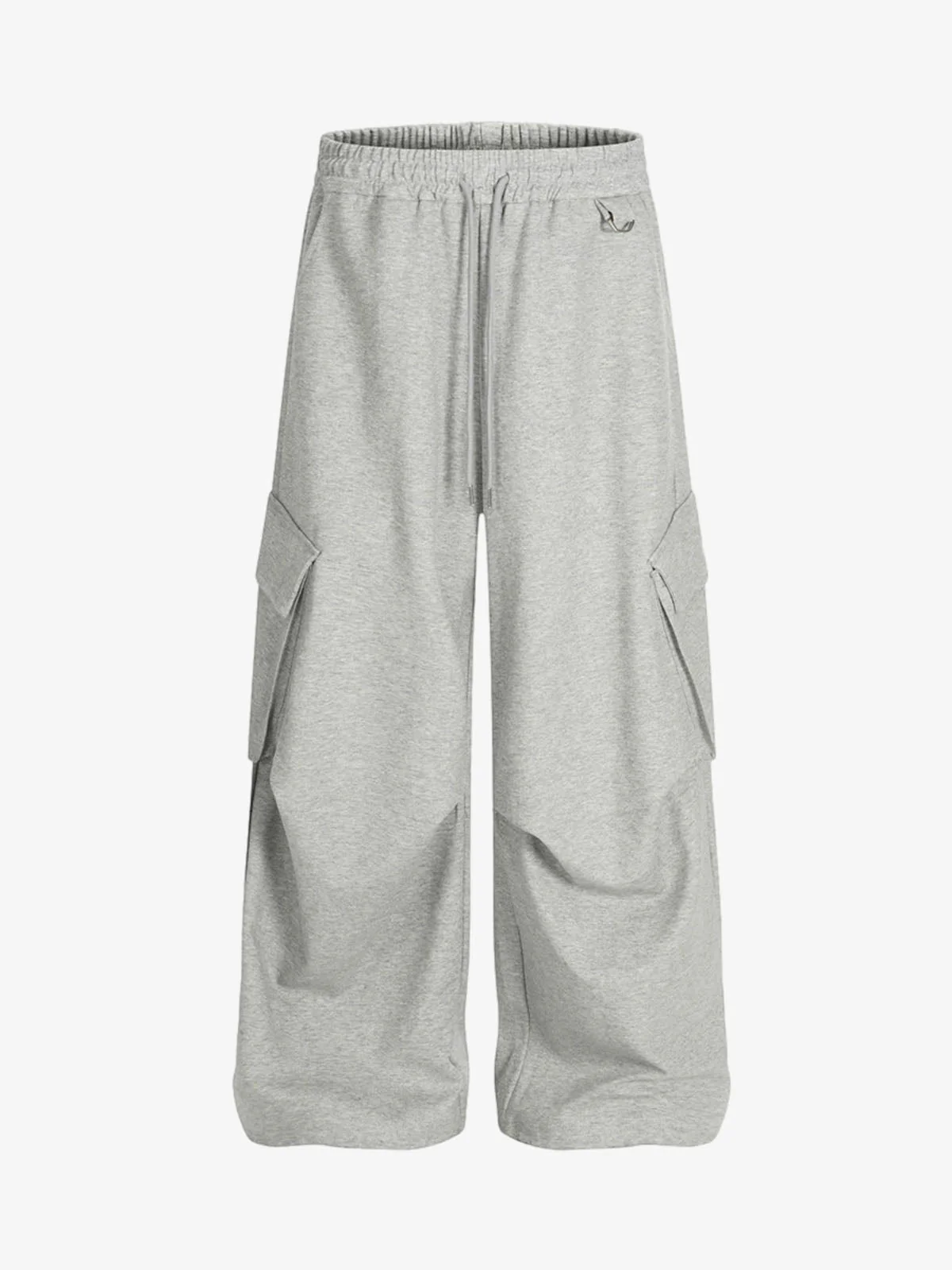 Wrinkled Detail Multi-Pocket Cargo Sweatpants - Image 2