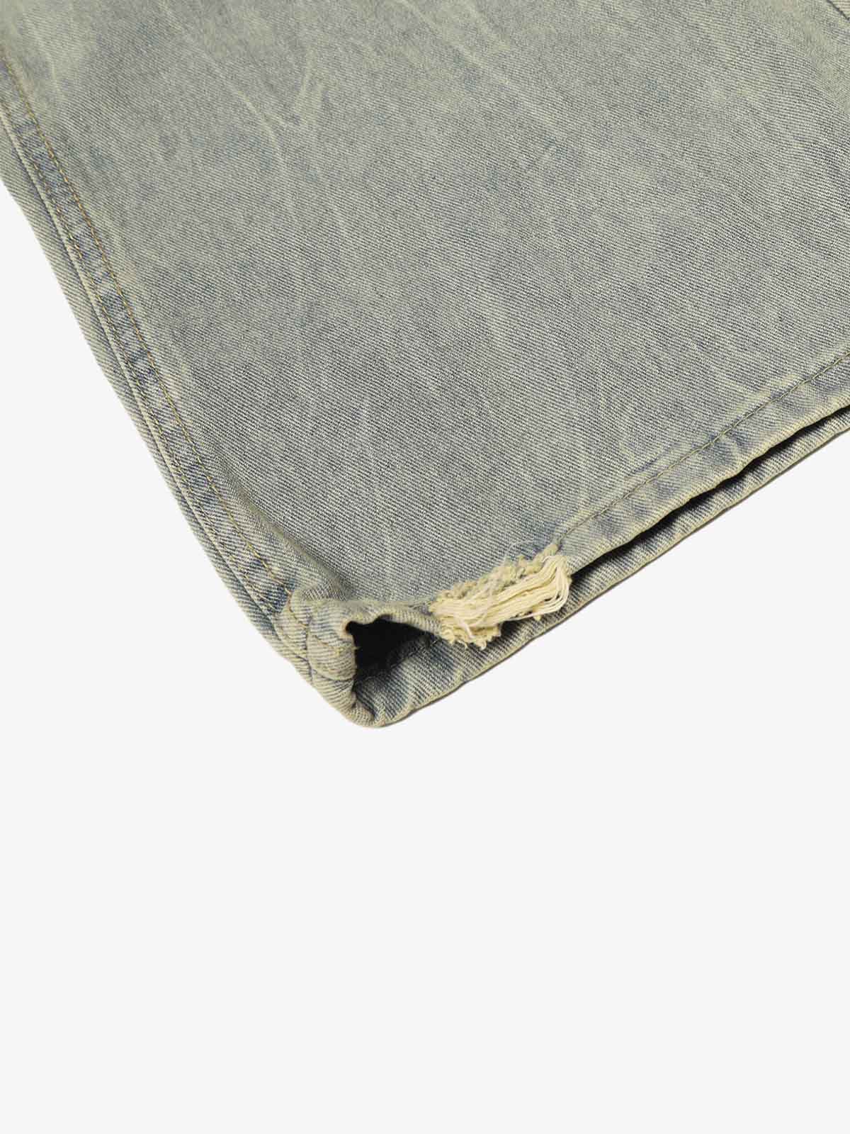 Y2K Double Waistband Leopard Print Wide Leg Jeans - Image 8