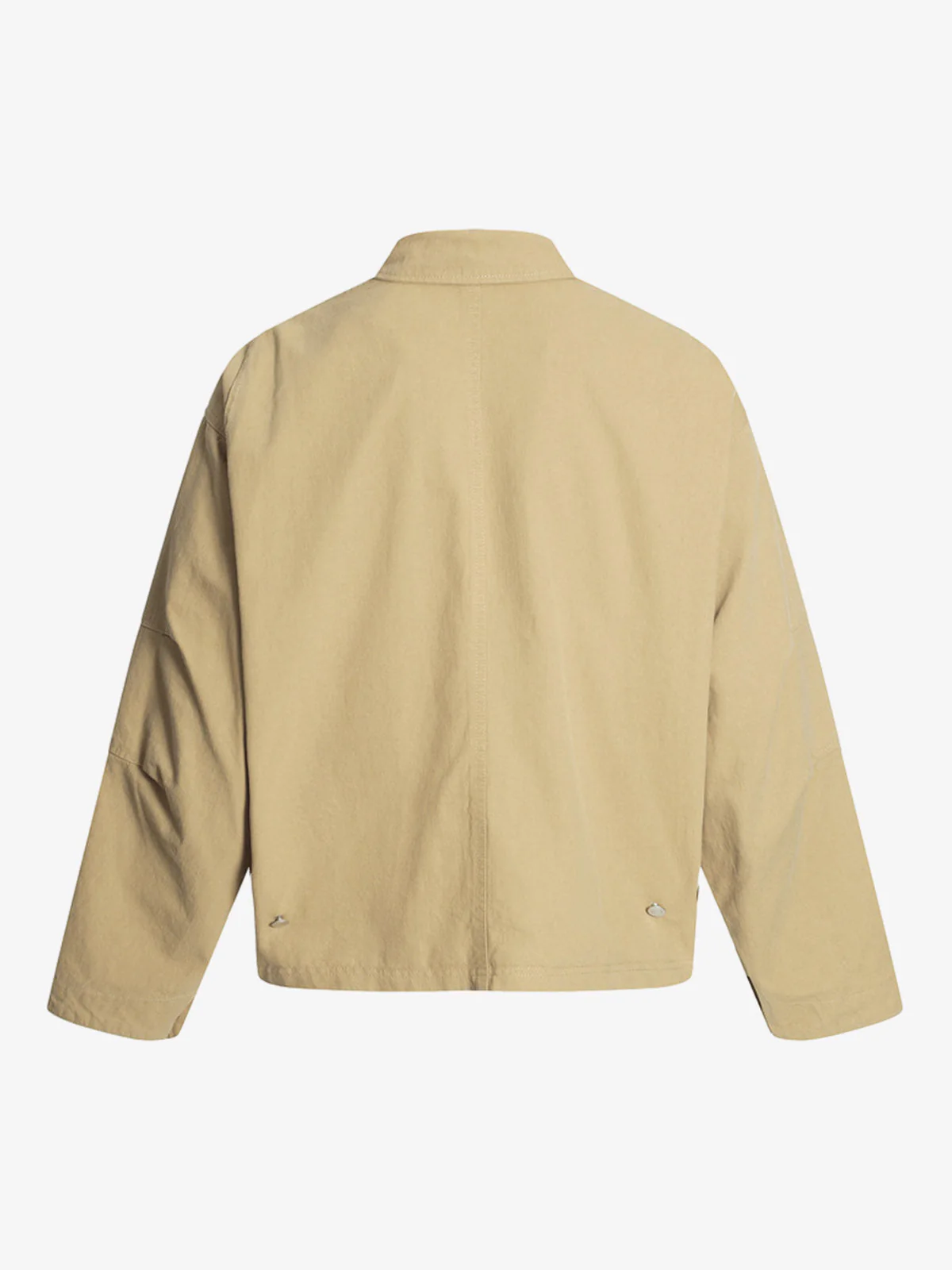 Zip Front Shirt Collar Boxy Jacket - Image 3