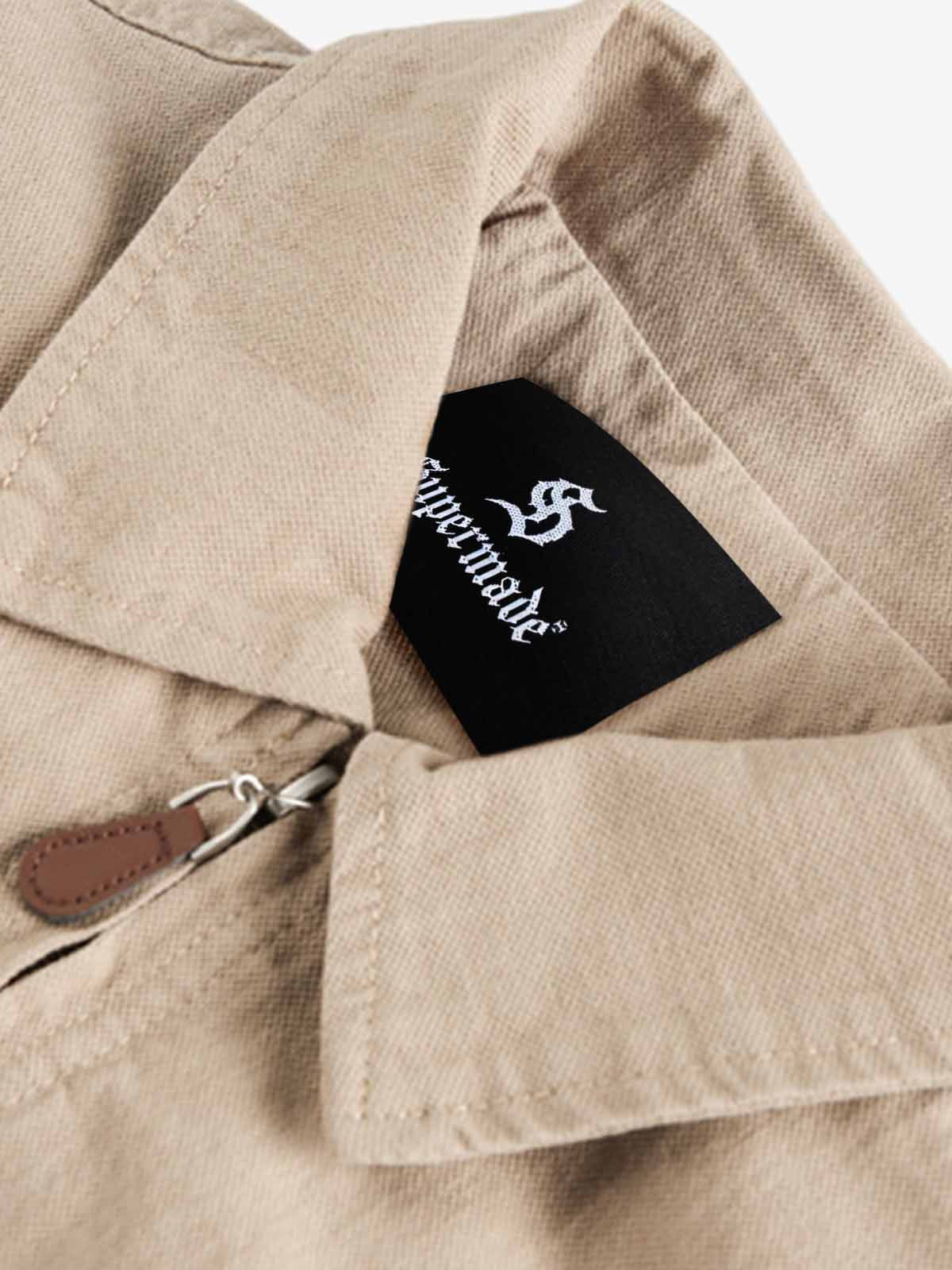 Zip Front Shirt Collar Boxy Jacket - Image 5