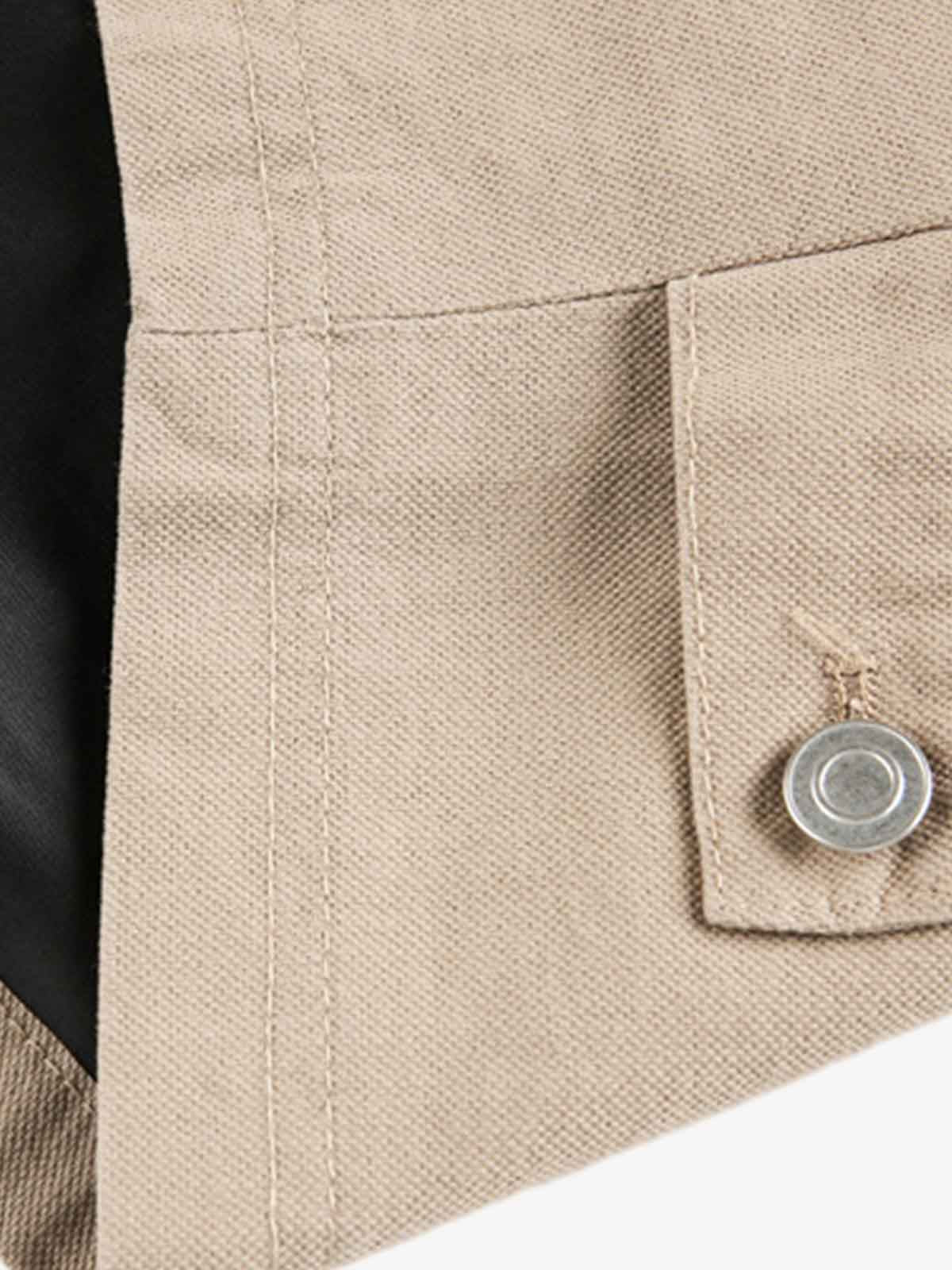 Zip Front Shirt Collar Boxy Jacket - Image 6