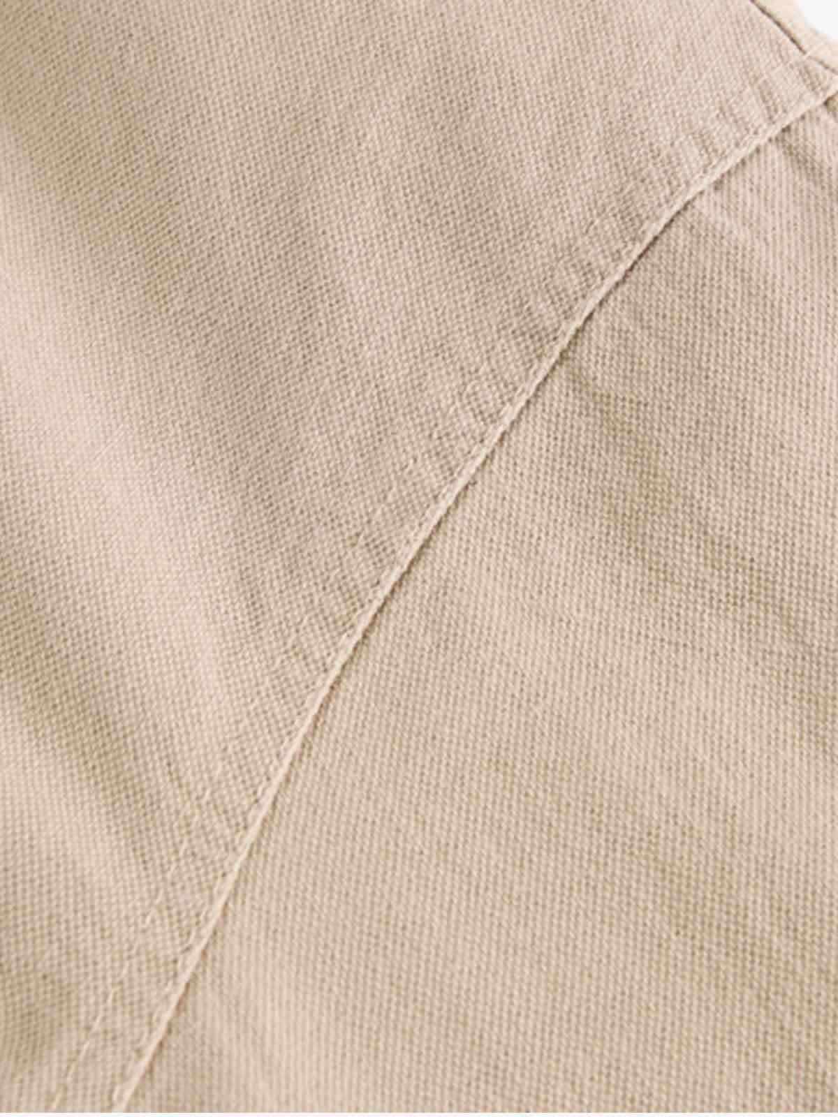 Zip Front Shirt Collar Boxy Jacket - Image 8